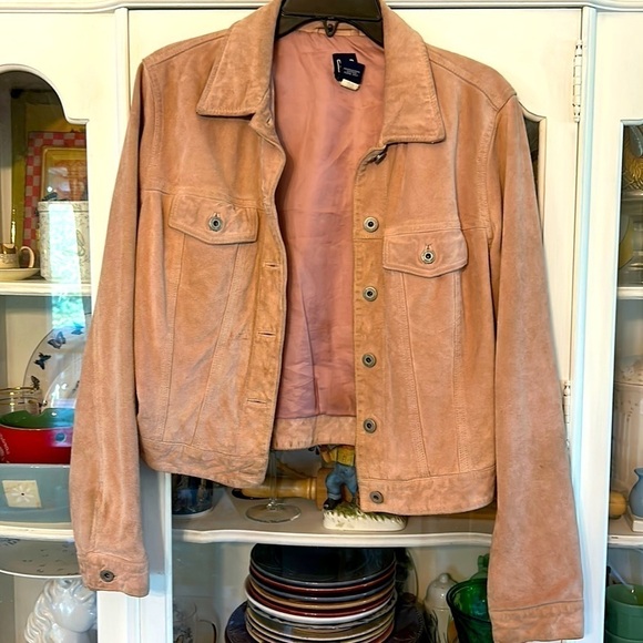 Gap vintage suede jacket pink - Picture 1 of 6